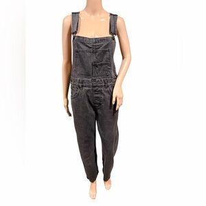 We The Free Womens Overalls Charcoal Ziggy Denim Straight Leg Size Small